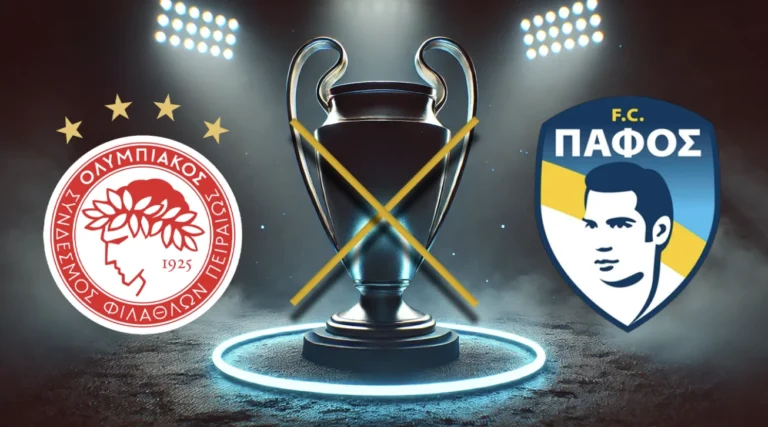 Olimpiakos – Pafos: jonli efirni tomosha qiling (17.09.2025)